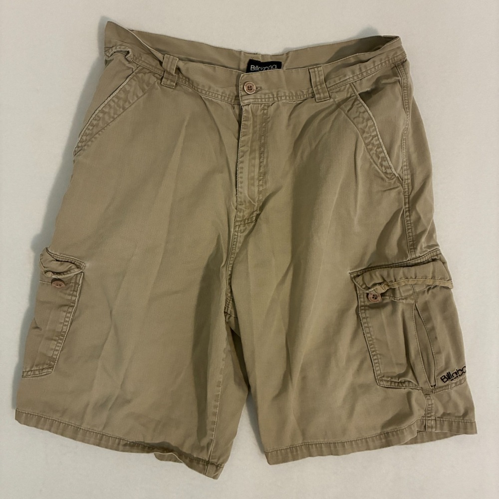 Vtg 90s 2000s Billabong Cargo Shorts Men's Size 36 10" Inseam Logo Skater Y2K